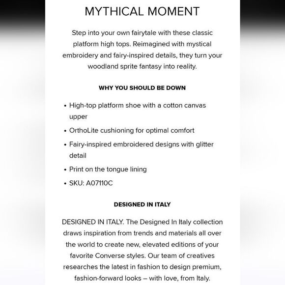 Converse Chuck Taylor All Star Embroidered Platform High Top Sneakers - Picture 12 of 14